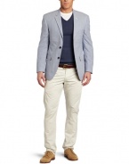 Tommy Hilfiger Men's Trim Fit 2 Button Side Vent Gingham Sport Coat
