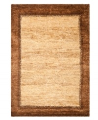 Classic lines of color border a neutral ground in rich, high pile across this contemporary area rug from Lauren Ralph Lauren. Meticulously hand tufted in India of natural jute and hemp fibers for individualized strength and supreme style. Classic lines of color border a neutral ground in rich, high pile across this contemporary area rug from Lauren Ralph Lauren. Meticulously hand tufted in India of natural jute and hemp fibers for individualized strength and supreme style.