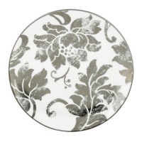 Lenox 822830 Silver Applique Accent Plate, White Lenox 822830 Silver Applique Accent Plate, White