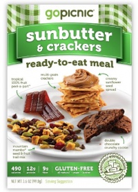 GoPicnic Sunbutter & Crackers, 3.6 Ounce (Pack of 6) GoPicnic Sunbutter & Crackers, 3.6 Ounce (Pack of 6)
