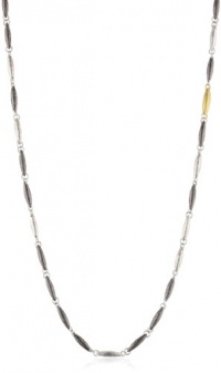 GURHAN Wheat Dark and White Silver with Gold Wheat Necklace GURHAN Wheat Dark and White Silver with Gold Wheat Necklace