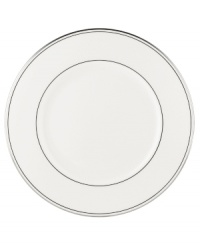 A Lenox classic, the Federal Platinum dinner plate adds a luxurious note to your table in exquisite white bone china with platinum trim. Coordinating Debut Platinum crystal stemware adds the finishing flourish. A Lenox classic, the Federal Platinum dinner plate adds a luxurious note to your table in exquisite white bone china with platinum trim. Coordinating Debut Platinum crystal stemware adds the finishing flourish.