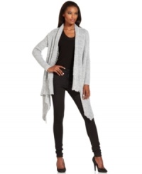 Perfect for a chic layered look, this long RACHEL Rachel Roy cardigan an asymmetrical hem for stylish edge! Perfect for a chic layered look, this long RACHEL Rachel Roy cardigan an asymmetrical hem for stylish edge!