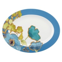 Lenox Floral Fusion Blue Oval Platter Lenox Floral Fusion Blue Oval Platter