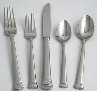 Lenox Eternal Frosted 5 Piece Place Setting Flatware Lenox Eternal Frosted 5 Piece Place Setting Flatware