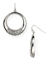 The traditional hoop gets a modern upgrade with these ABS by Allen Schwartz earrings. Perfect for work or play.