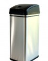 iTouchless Deodorizer Touch-Free Sensor 13-Gallon Automatic Stainless-Steel Trash Can