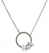 Judith Jack Geometrics Cubic Zirconia Stones Sterling Silver and Marcasite Pendant Necklace