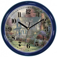 Thomas Kinkade 10-Inch Victorian Gardens II Wall Clock Thomas Kinkade 10-Inch Victorian Gardens II Wall Clock
