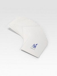 Beautifully hand-pressed thank-you notes feature an original Charles Fradin castle illustration. High-quality cotton paper is folded over to create a thoughtful, highly personal card. Includes 8 cards and matching envelopes High-quality 110 lb. cotton paper Folded: 4¾ X 4¾ Made in USA Beautifully hand-pressed thank-you notes feature an original Charles Fradin castle illustration. High-quality cotton paper is folded over to create a thoughtful, highly personal card. Includes 8 cards and matching envelopes High-quality 110 lb. cotton paper Folded: 4¾ X 4¾ Made in USA