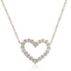 Effy Jewelry Effy® 14K Yellow Gold Diamond Heart Necklace .30 Tcw.