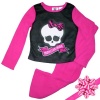 AME Monster High Girls Fleece 2 Piece Pajama Set, Color: Pink, Size: 7/8, Age: 5/6 *Runs Small