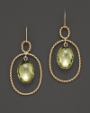 Rosecut lemon citrine adds rich sparkle to links of 14K yellow gold. By Nancy B.