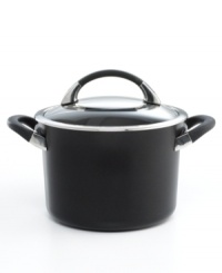 Get a handle on heat with the superior performance of Circulon's hard-anodized construction, which provides even heating for brilliant results. The Total® Food Release System and signature dishwasher-safe nonstick finish get food off the pan and onto plates effortlessly. Lifetime warranty. Get a handle on heat with the superior performance of Circulon's hard-anodized construction, which provides even heating for brilliant results. The Total® Food Release System and signature dishwasher-safe nonstick finish get food off the pan and onto plates effortlessly. Lifetime warranty.