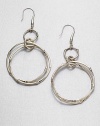 From the Bamboo Collection. A pair of large and lovely bamboo-motif links hang from smaller ones in this simple yet elegant drop design.Sterling silverLength, about 3Width, about 1.6Ear wireMade in Bali