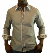 Scott Weiland By English Laundry Menlove Men's Dress Shirt Brown Size L
