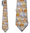 Jerry Garcia Ties Aztec Objects Gold Silk Neck Tie