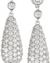 CZ By Kenneth Jay Lane Pave Teardrop Earrings