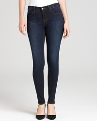 Subtle fading lends a worn-in feel to these J Brand jeans, tailored in a sleek, skinny silhouette. Subtle fading lends a worn-in feel to these J Brand jeans, tailored in a sleek, skinny silhouette.