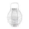 Bring the outside in! Woodsy and inviting, this lantern adds rustic chic to patios or terraces.