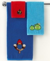 The latest gaming craze soars into your bath space with this Angry Birds Burst bath towel. Fans of the game will love spotting their favorite characters in these whimsical pieces that make the bathroom that much more fun. The latest gaming craze soars into your bath space with this Angry Birds Burst bath towel. Fans of the game will love spotting their favorite characters in these whimsical pieces that make the bathroom that much more fun.