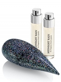 The sexy alter-ego to your elegant daytime scent! This delicious nighttime cocktail is built around sensual woods, juicy watery top notes and naturally rich yet young florals, creating a sensation of pleasure, comfort and richness. The Eau de Parfum purse spray comes with three 0.25 oz. refill vials. The sexy alter-ego to your elegant daytime scent! This delicious nighttime cocktail is built around sensual woods, juicy watery top notes and naturally rich yet young florals, creating a sensation of pleasure, comfort and richness. The Eau de Parfum purse spray comes with three 0.25 oz. refill vials.