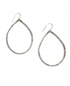 Add dimension and style with chic, hammered drops. Earrings by Lucky Brand feature a textured surface crafted in silver tone mixed metal. Approximate drop: 1-3/4 inches.