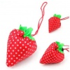 SODIAL(TM) Strawberry Folding Fold up Reusable Compact Eco periodic duty Recycling use Shopping Bag