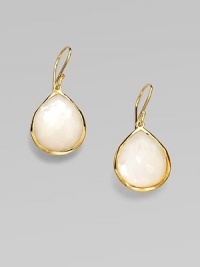 From the Rock Candy® Collection. A beautifully faceted teardrop-shaped mother-of-pearl set in resplendent 18k gold. Mother-of-pearl18k goldDrop, about 1¼ Hook backImported 