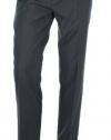 Calvin Klein Men's Gray Stretch Flat Front Slim Fit Career Dress Pants, 36 x 30