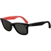 Ray-Ban RB2140 Original Wayfarer Icons Lifestyle Sunglasses/Eyewear - Black/Ray-Ban Logo Mania/G-15 XLT / Size 50mm