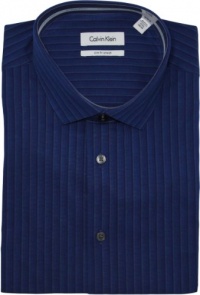 Calvin Klein Slim-Fit BODY Tonal Stripe Dress Shirt