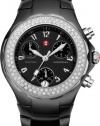 Michele Woman's MWW12A000005 Tahitian Ceramic Black Diamond Watch