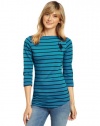 US Polo Assn. Juniors Striped Boat Neck Top