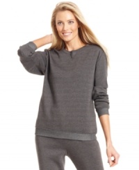 Make yourself comfortable in Karen Scott's nicely priced fleece top. Pair it with anything from lounge pants to jeans for weekend-chic style. Make yourself comfortable in Karen Scott's nicely priced fleece top. Pair it with anything from lounge pants to jeans for weekend-chic style.