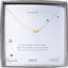 Dogeared 3 Wishes Stardust Bead Necklace 18 (Sterling Silver, Gold Beads)