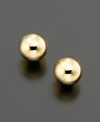 These classic 14k stud earrings (6 mm) are perfect for everyday.