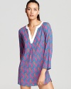 Lily Pulitzer evokes sixties-era sass with this cheeky seahorse print tunic cover up.