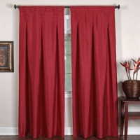 Elrene Imperial Faux Silk Pleated Panel Sangria26x 95 Elrene Imperial Faux Silk Pleated Panel Sangria26x 95