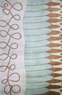 9'6 x 13'6 Rectangular Oscar Isberian Rugs Area Rug Blue Color Hand Tufted China New Wave Collection 9'6 x 13'6 Rectangular Oscar Isberian Rugs Area Rug Blue Color Hand Tufted China New Wave Collection