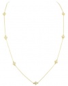 Kate Spade New York Spade To Spade Clear Gold-Tone Pave Scatter Necklace
