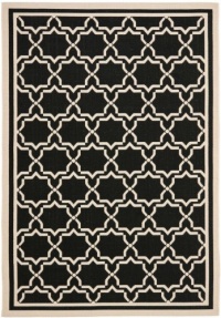 Area Rug 9x12 Rectangle Transitional Black - Beige Color - Safavieh Courtyard Rug from RugPal Area Rug 9x12 Rectangle Transitional Black - Beige Color - Safavieh Courtyard Rug from RugPal