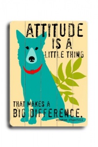 Arte House 0003-9777-25 Wooden Sign, attitude is a Little Thing Arte House 0003-9777-25 Wooden Sign, attitude is a Little Thing