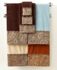 Paisley perfection. Bands of paisley swirls finished with braid trim accent pure cotton for a new look of traditional elegance. Choose from an array of sophisticated hues. Paisley perfection. Bands of paisley swirls finished with braid trim accent pure cotton for a new look of traditional elegance. Choose from an array of sophisticated hues.