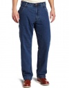 Key Industries Men's Relaxed Fit Flannel Lined Denim Dungaree