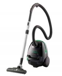 It's easy being green-made from over 50% recycled materials with 50% of the packaging made from unbleached cardboard, this small, compact and powerful vacuum changes the color of cleaning. The extra quiet motor provides superior bare floor cleaning with convenient features, like a 3-in-1 combination tool, full-size turbo nozzle and up to 34' of reach, taking the earth-and your home-by storm! 5-year warranty. Model EL4101A. It's easy being green-made from over 50% recycled materials with 50% of the packaging made from unbleached cardboard, this small, compact and powerful vacuum changes the color of cleaning. The extra quiet motor provides superior bare floor cleaning with convenient features, like a 3-in-1 combination tool, full-size turbo nozzle and up to 34' of reach, taking the earth-and your home-by storm! 5-year warranty. Model EL4101A.