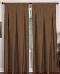 Elrene Home Imperial 26x95 Chocolate (Brown) Back Tab Window Panel Elrene Home Imperial 26x95 Chocolate (Brown) Back Tab Window Panel