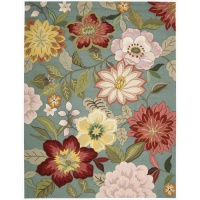 Fantasy FA18 Rectangle Rug, 3.6-Feet by 5.6-Feet, Aqua Fantasy FA18 Rectangle Rug, 3.6-Feet by 5.6-Feet, Aqua