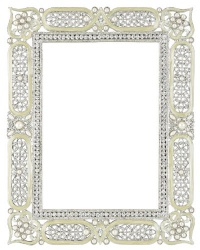 Olivia Riegel Czarina 5x7 Swarovski Crystal & Faux Pearl Wedding Photo Picture Frame