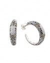 Effy Jewlery Balissima Silver & 18K Gold Diamond Earrings, .14 TCW
